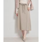 スカート 「洗える・通勤」サイドタック ナロースカート