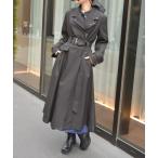 ダッフルコート コート チェーン付バイカラーコート レディース