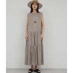 ワンピース ティアードノースリワンピース