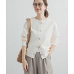 カーディガン ライトタックフライスカーディガン レディース