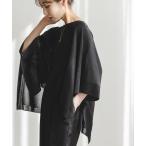 ニット セーター シアードレープケープ レディース