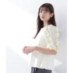 tシャツ フリルスリーブドッキングカットソー レディース