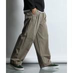  широкий брюки брюки COTTON/NYLON WEATHER IN-TUCK WIDE EASY PANTS: хлопок нейлон широкий легкий брюки / 2 tuck брюки мужской 