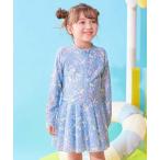 水着 UVカット オールインワン ラッシュスイムワンピース水着 キッズ 子供 女の子