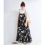 ワンピース ウォッシャブル / トーナルプリントレイヤーキャミワンピース