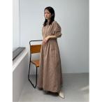 「STYLEMIXER」 半袖ワンピース SMALL ベージュ レディース