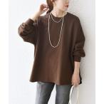 「SHIPS any」 スウェットカットソー ONE SIZE ブラウン レディース