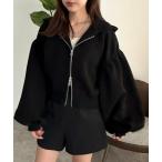 [apres jour mignon] Zip выше Parker X-LARGE черный женский 