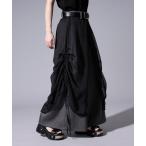 スラックス ドロストシアーレイヤードパンツ メンズ レディース