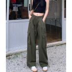 [Mela] брюки-карго FREE хаки женский 