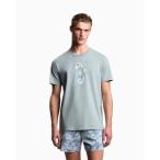 tシャツ 「オンライン限定」「エンポリオ アルマーニ」ビーチウェア Tシャツ ジャージー シーアニマル メンズ