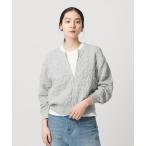 カーディガン 「WEB限定 Wardrobe DAILY MINIMAL」レース ジップカーディガン ウォッシャブル レディース