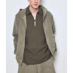 パーカー ソフトパイルジップアッ�