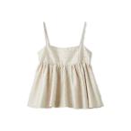 ショッピング綿 キャミソール ジャガードペプラムキャミトップス