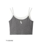 キャミソール 「MLB」レイヤードカップイントップス