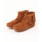 ショッピングMINNETONKA ブーツ 「MINNETONKA」CONCHO FEATHER SIDE ZIP BOOT レディース レディース