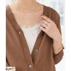 キャミソール サテンレースキャミソール