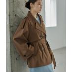  тренчкот пальто [ водоотталкивающий ] склеивание Short to ключ женский 