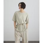 tシャツ 「26SS」GENTLE SILK ハーフスリーブプルオーバー レディース