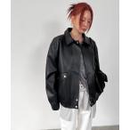 レザージャケット ライダース 「MADE」 フェイクレザーブルゾンジャンパー レディース メンズ