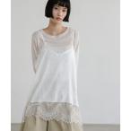 tシャツ サテンレースキャミ 664226 レディース