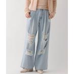  джинсы Denim Denim брюки повреждение гонки Denim брюки 661831 женский 