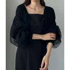 「Louere」 ニットカーディガン MEDIUM ブラック レディース