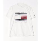 [TOMMY HILFIGER] короткий рукав футболка S белый мужской 