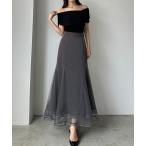「Louere」 スカート MEDIUM チャコール レディース