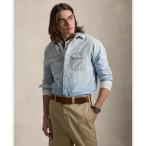 シャツ クラシック フィット シャンブレー ワークシャツ メンズ