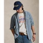 シャツ クラシック フィット インディゴ ギンガム ワークシャツ メンズ