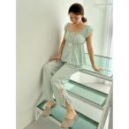 パジャマ ルームウェア カットレースロングパンツ レディース