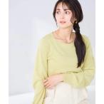 ニット セーター 「雑誌InRed(宝島社)4月号掲載/洗える/UVカット」タックボーダースクエアニット レディース