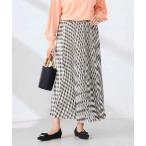 スカート 「雑誌InRed(宝島社)4月号掲載」ギンガムチェックプリーツスカート
