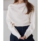 tシャツ 「apres jour clair」ドレープラメトップス レディース