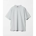 tシャツ オーガニックコットン ポンチ モックネック Tシャツ -接触冷感- メンズ