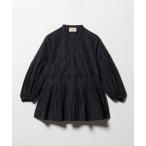 ブラウス シャツ ギンガムチェック フラワー ジャガード ブラウス ‐ウォッシャブル‐ レディース