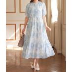 「alotta」 半袖ワンピース MEDIUM ブルー レディース