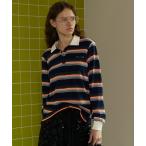 「MAISON SPECIAL」 長袖ポロシャツ FREE ネイビー レディース