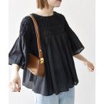「SHIPS any」 半袖ブラウス ONE SIZE ブラック レディース