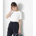 「NATURAL BEAUTY BASIC」 半袖ブラウス MEDIUM オフホワイト レディース