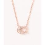 ネックレス パヴェ C ネックレス レディース