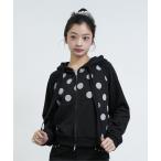  Parker [ Япония ограничение ]DOT PRINT HOODIE / точка принт f-ti женский 