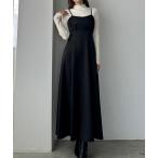 「Louere」 キャミソールワンピース LARGE ブラック レディース