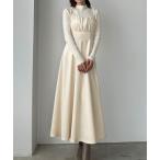 「Louere」 キャミソールワンピース LARGE アイボリー レディース