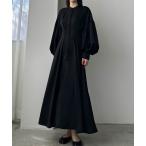 「Louere」 長袖ワンピース MEDIUM ブラック レディース