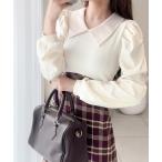 「mily bilet」 長袖ワンピース X-LARGE バーガンディー レディース