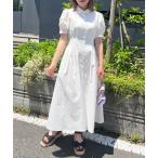「OLIVE des OLIVE」 半袖ワンピース FREE オフホワイト レディース