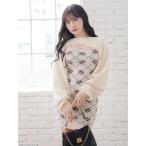 「LIPSERVICE」 コンビワンピース FREE アイボリー レディース