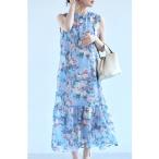 ショッピング花 ワンピース 暖かな日差しに花開くシアーミディアムワンピース（インナー付き）